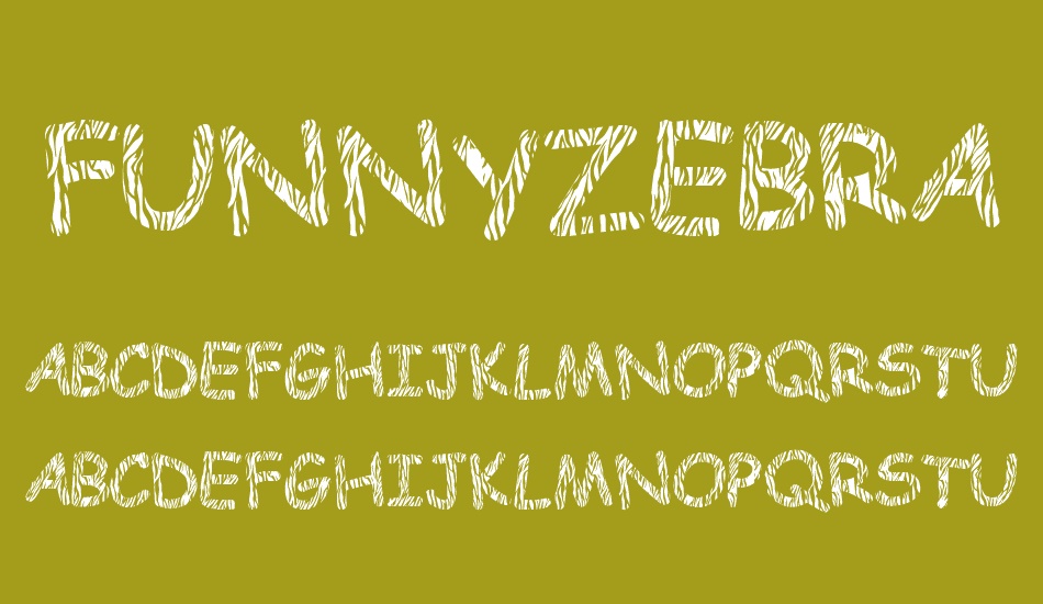 funnyzebra font