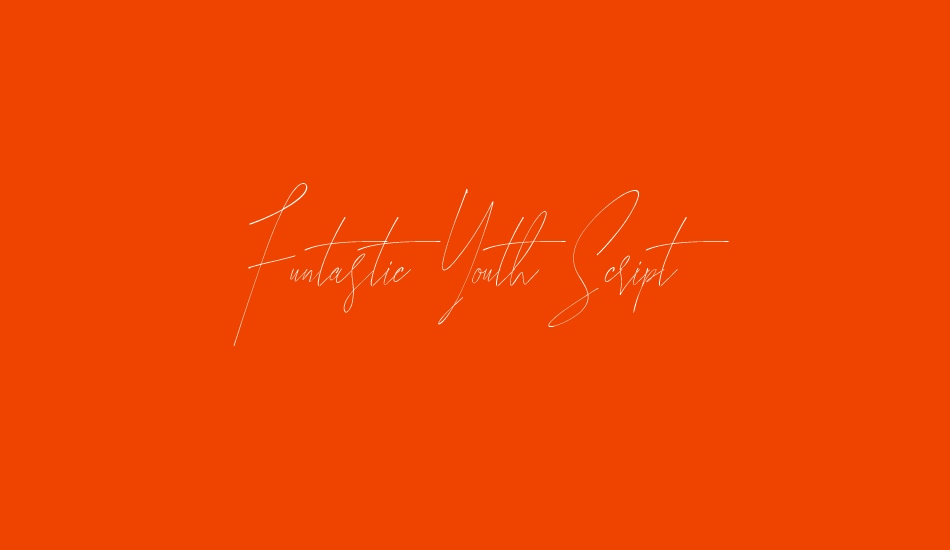 Funtastic Youth Script font big