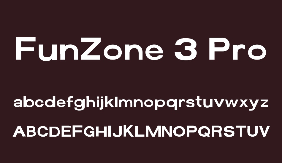 FunZone 3 Pro font