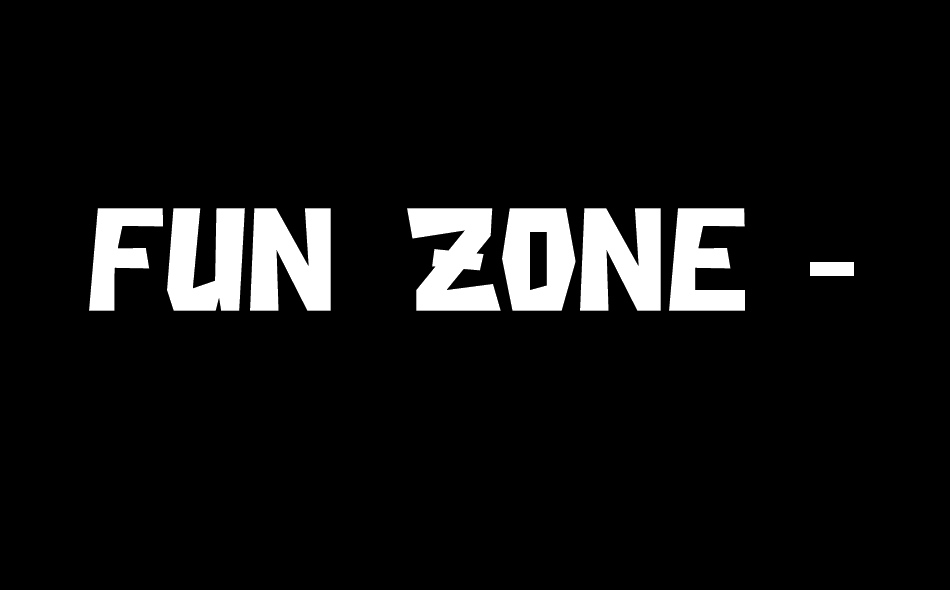 Fun Zone font big