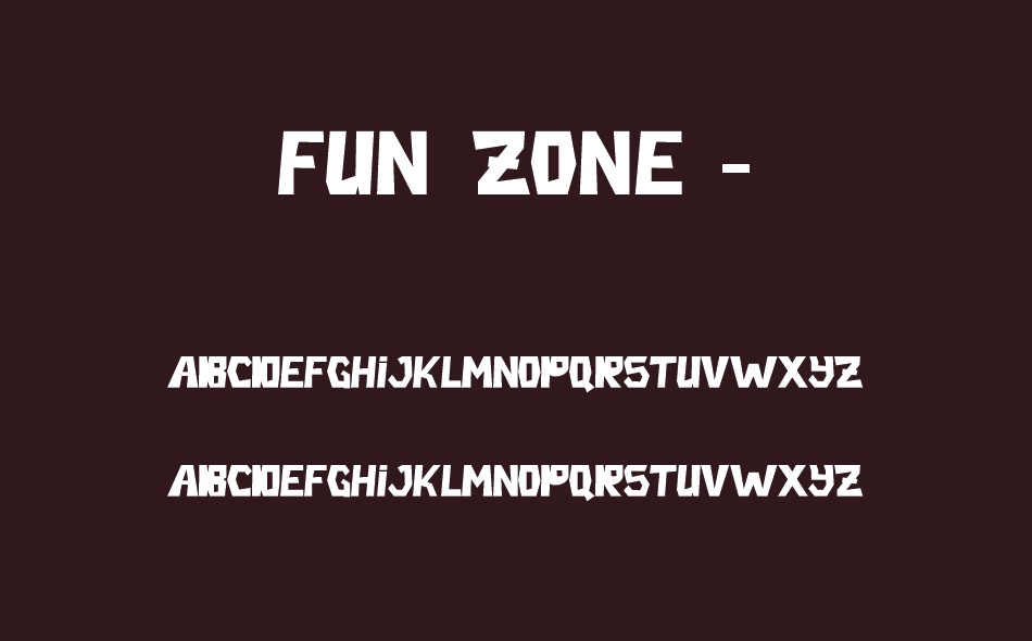 Fun Zone font
