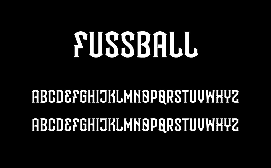 Fussball font