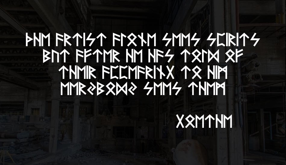 Futhark AOE font text