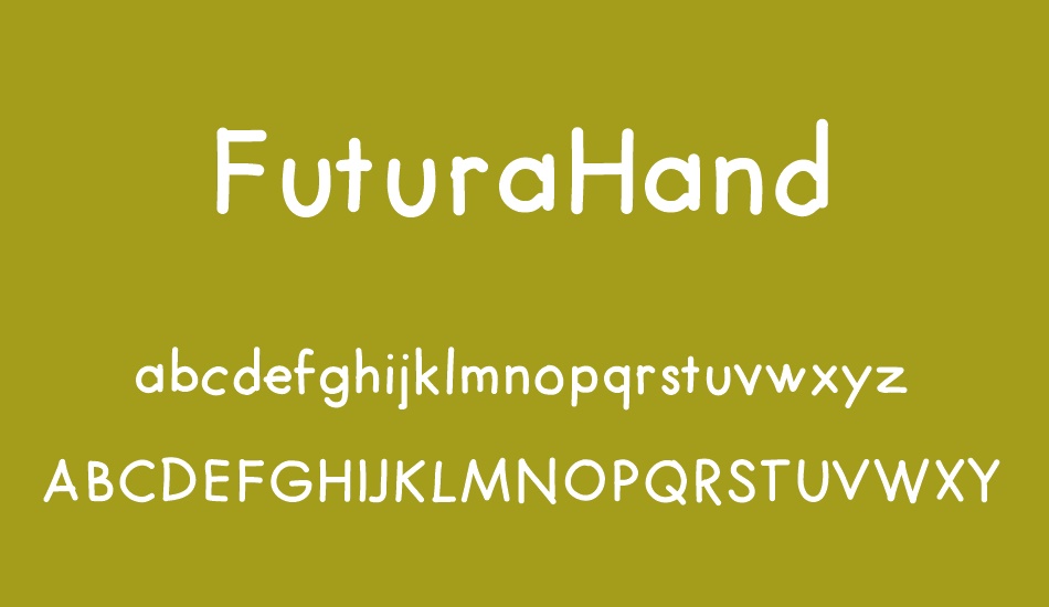 FuturaHand font