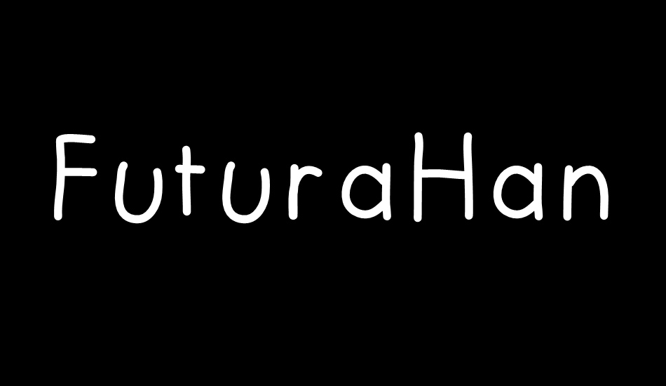 FuturaHandwritten font big