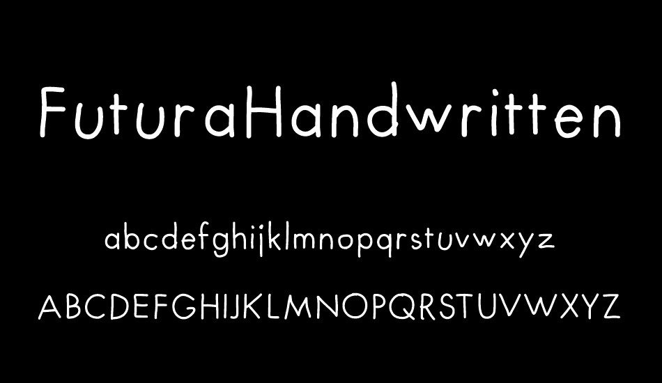 FuturaHandwritten font