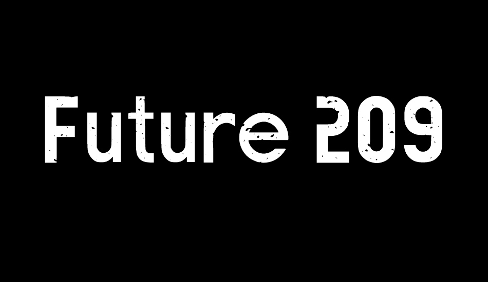 Future 2097 Eroded font big