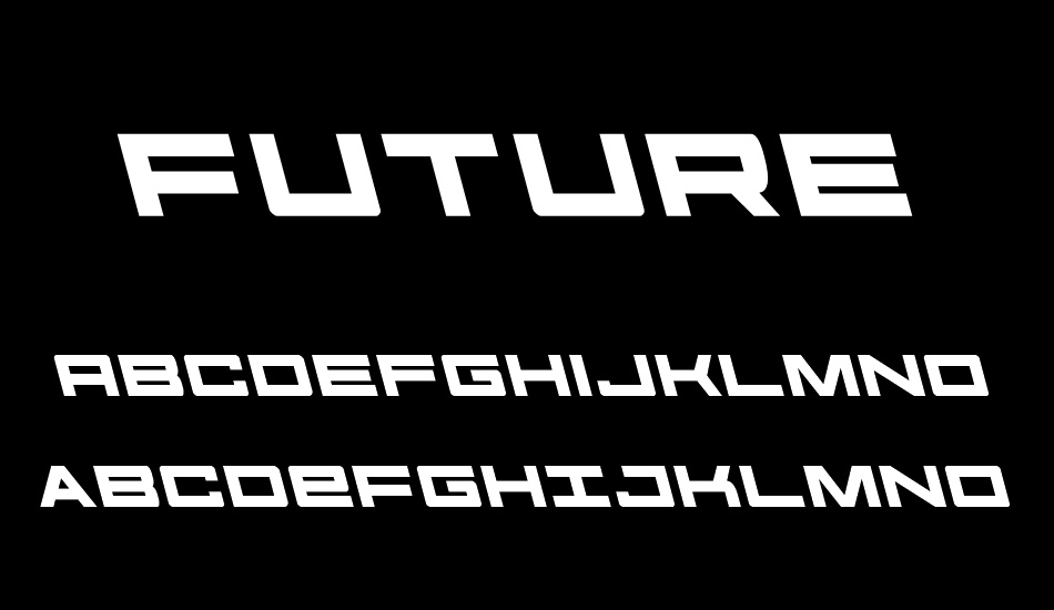 Future Forces Leftalic font