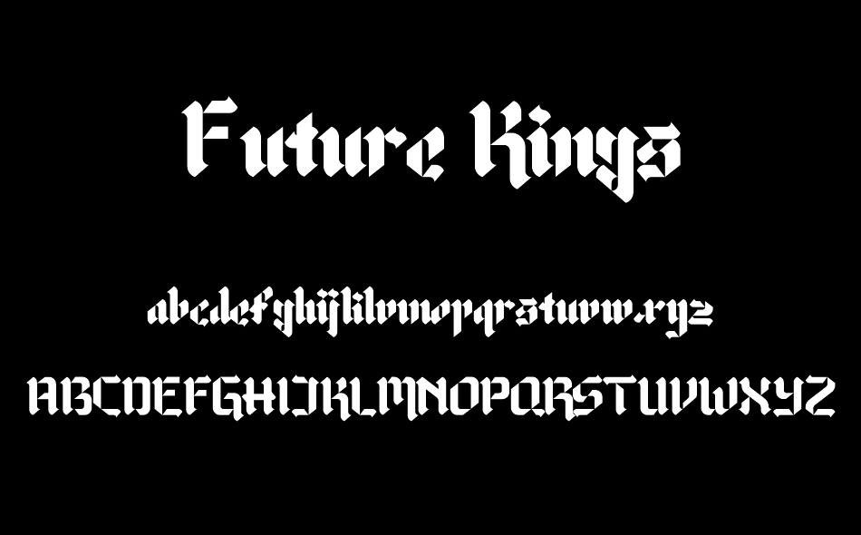 Future Kings font