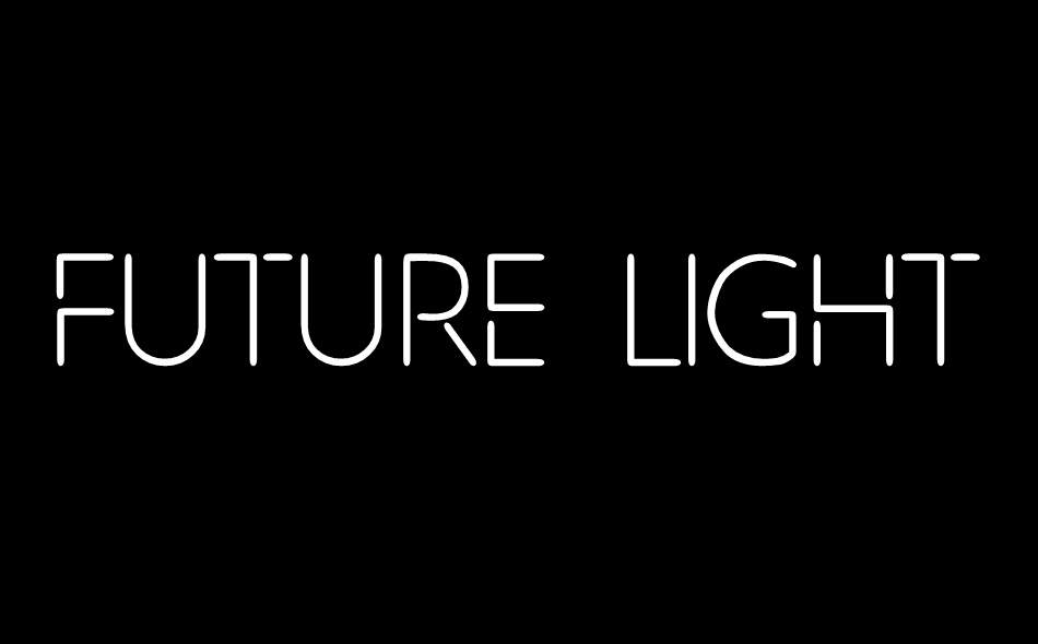 Future Light font big