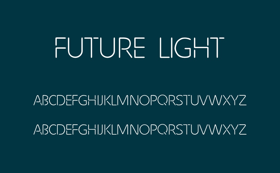 Future Light font