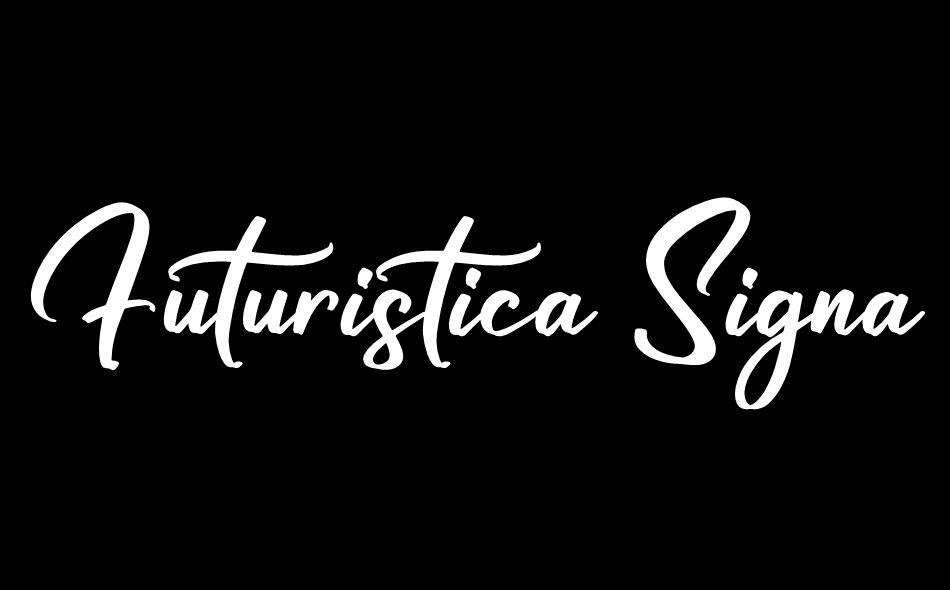 Futuristica Signature font big