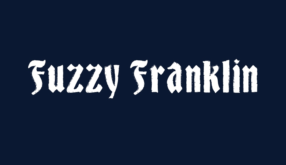 Fuzzy Franklin font big