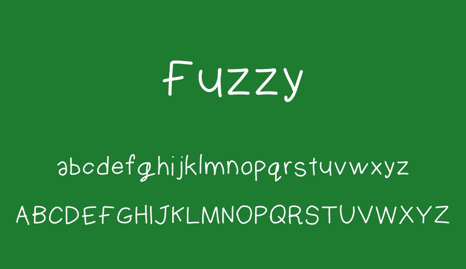 Fuzzy font