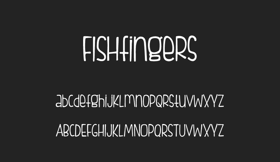FISHfingers font