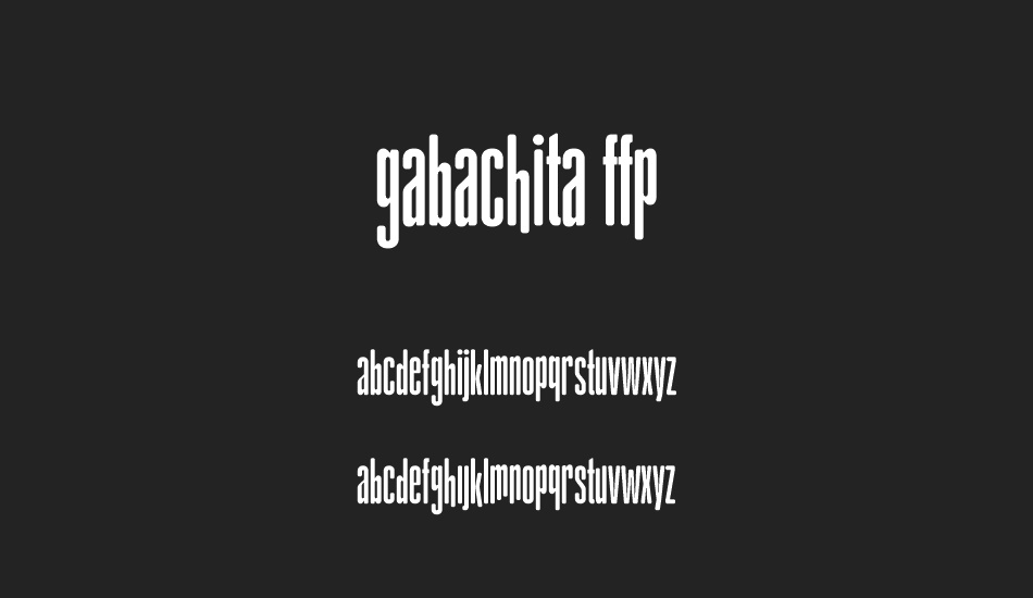 gAbAcHiTA FFP font