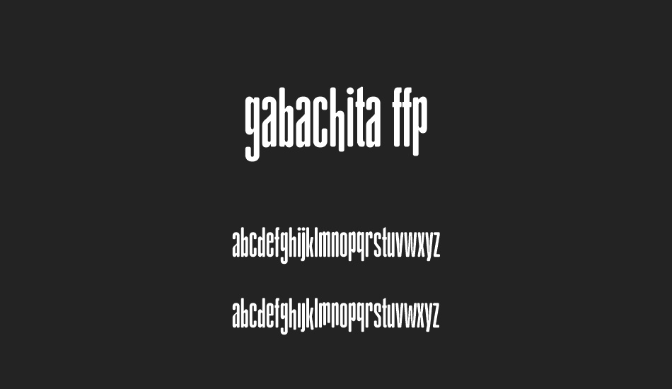 gAbAcHiTA FFP font