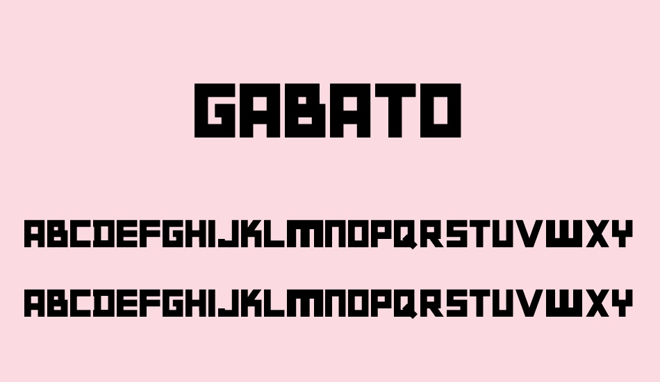 Gabato font