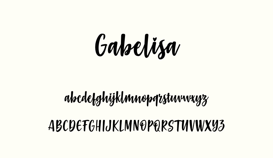Gabelisa font
