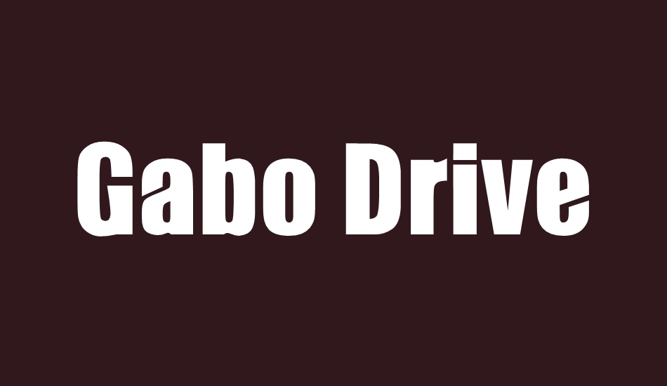 Gabo Drive font big