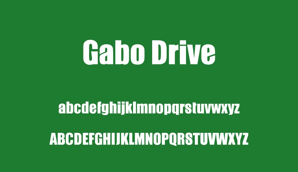 Gabo Drive font