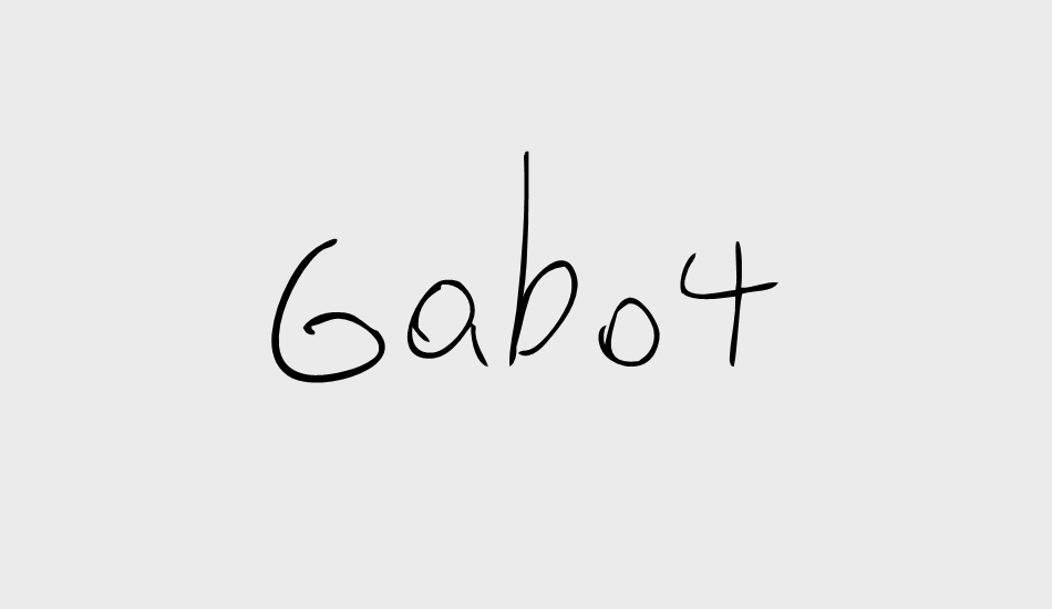 Gabo4 font big