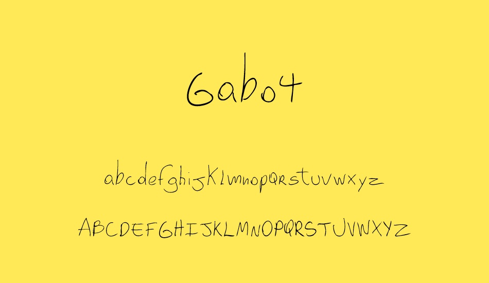 Gabo4 font