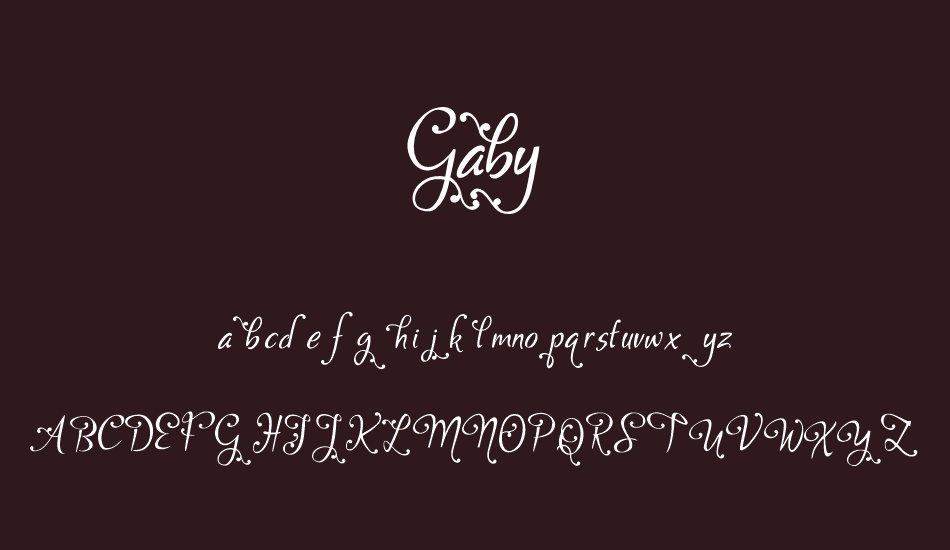 Gaby font