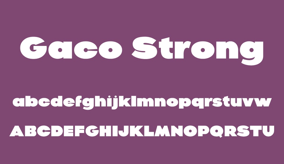 gaco-strong-demo font