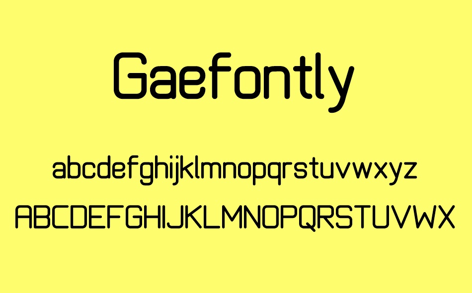 Gaefontly font