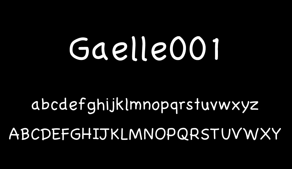 Gaelle001 font