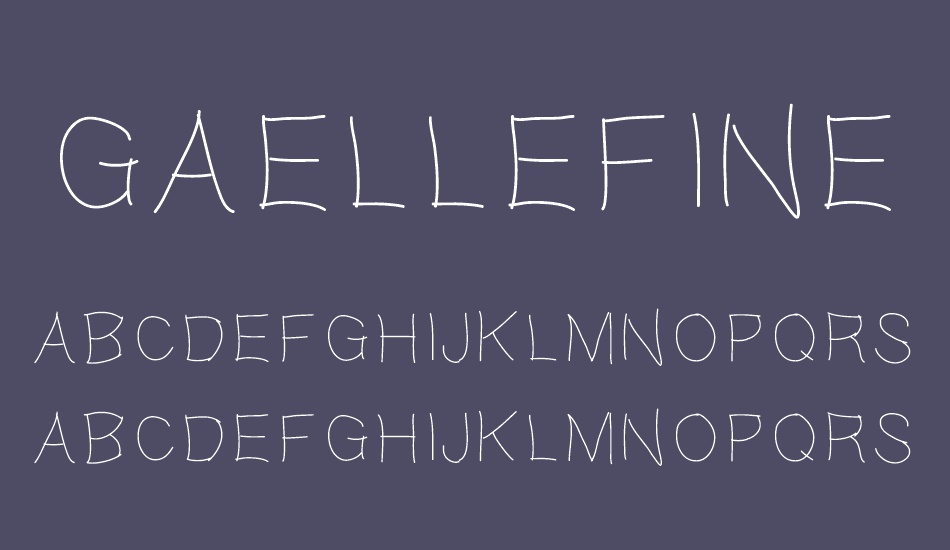 Gaellefine font