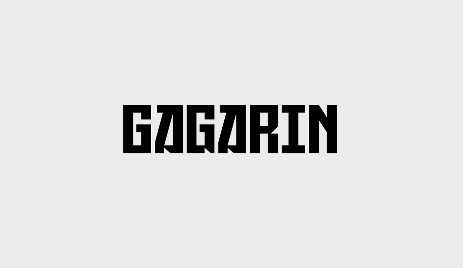 Gagarin font big