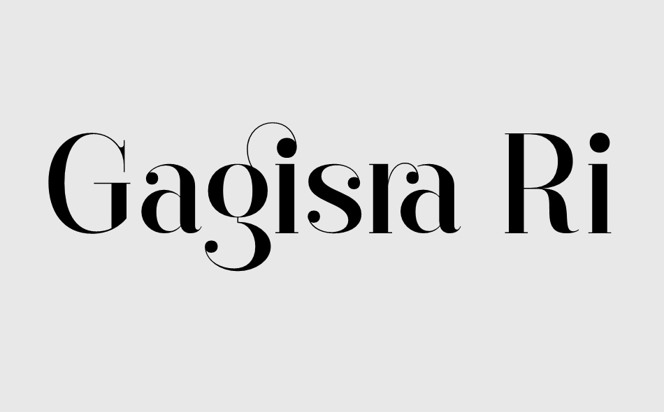 Gagisra Rigade font big