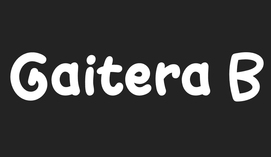 Gaitera Ball font big