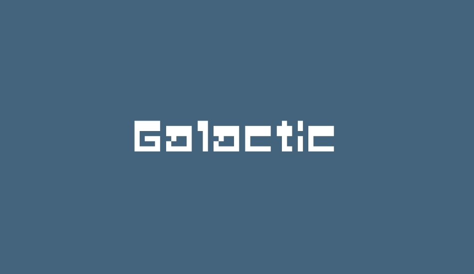 Galactic font big