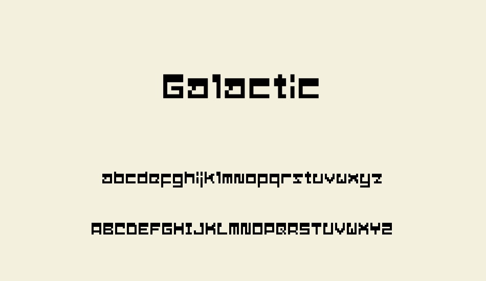 Galactic font