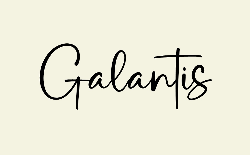 Galantis font big