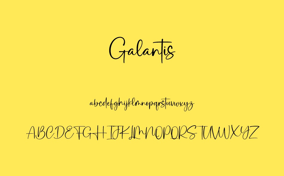 Galantis font