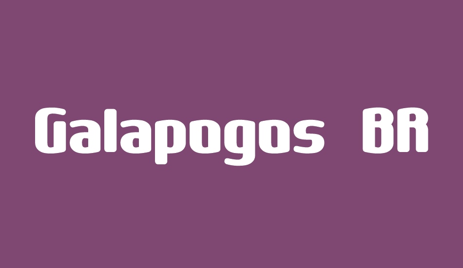 Galapogos BRK font big
