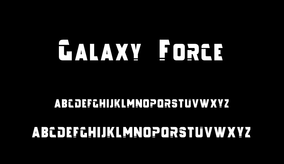 Galaxy Force font