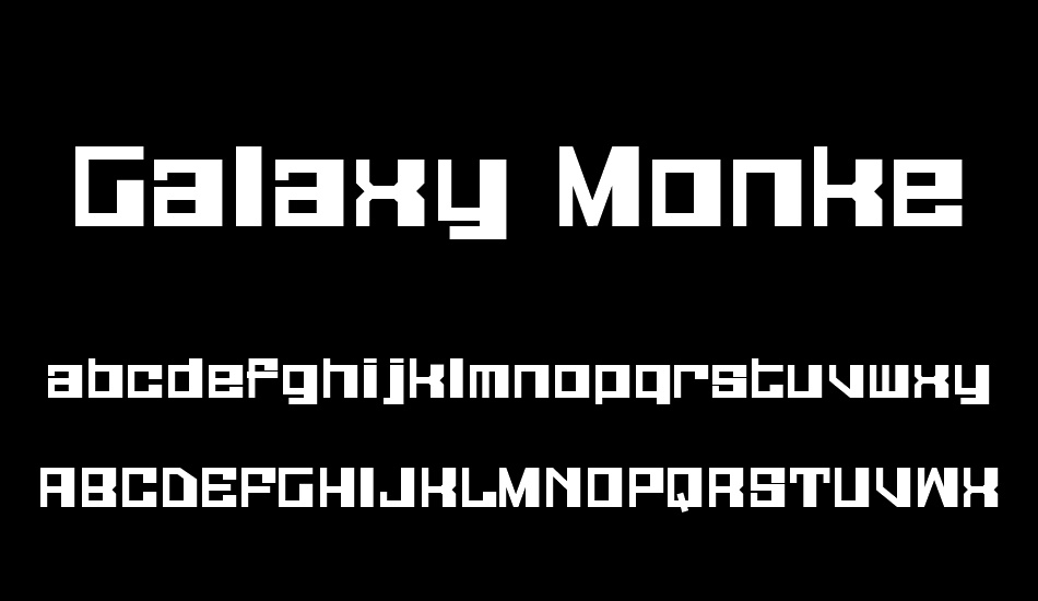 Galaxy Monkey font