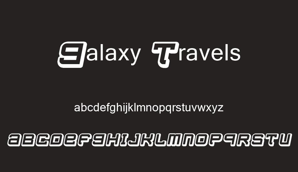 Galaxy Travels font