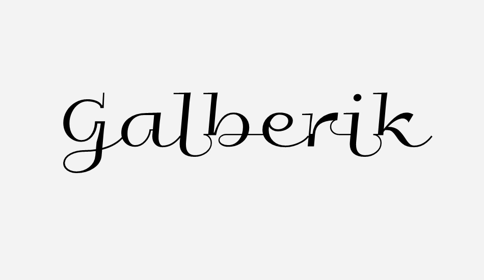 Galberik font big