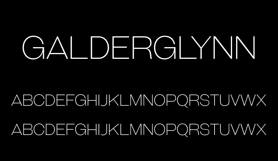 Galderglynn Titling El font