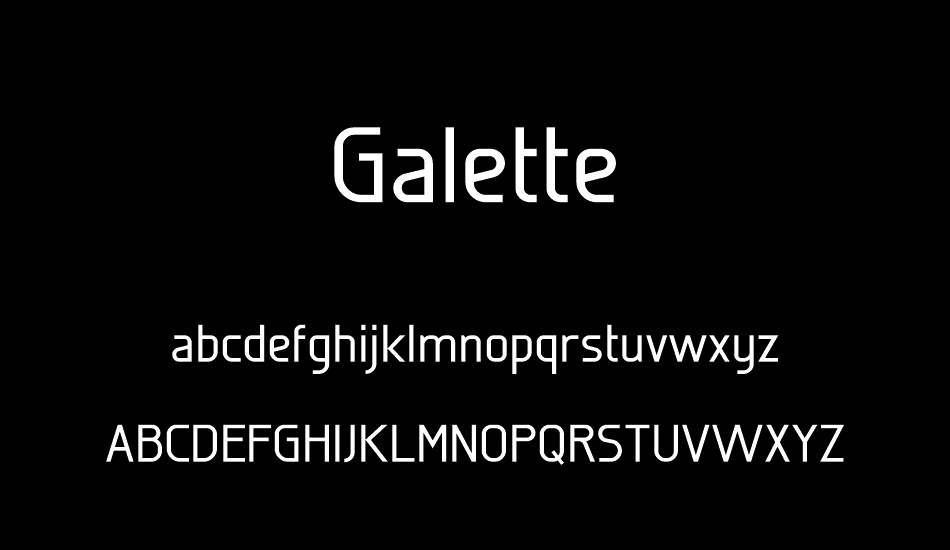 Galette font