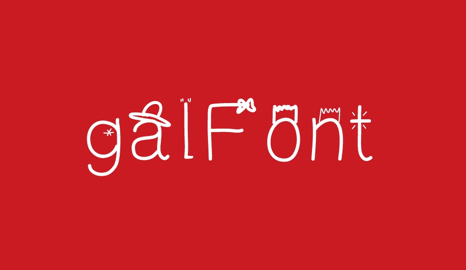 galFont font big