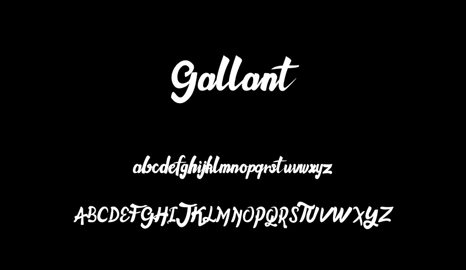 Gallant font