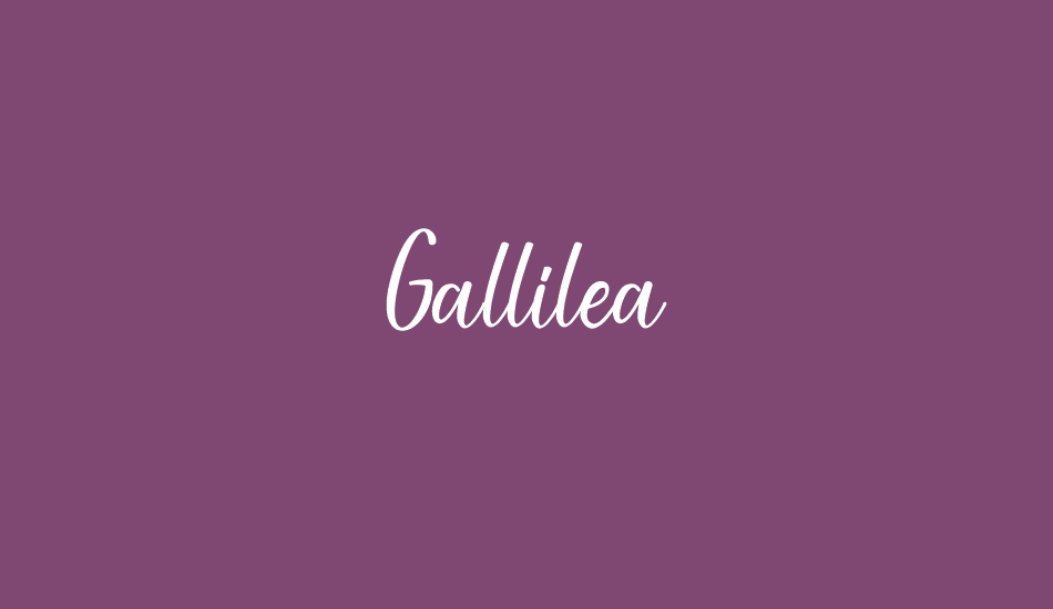 Gallilea font big