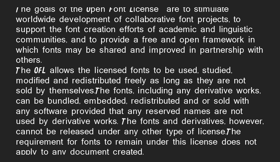 Gallow Tree font 1